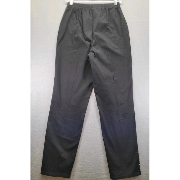 Quaker Factory Black Straight Leg Cotton Pants Womens Size Small Made In USA - Picture 7 of 9